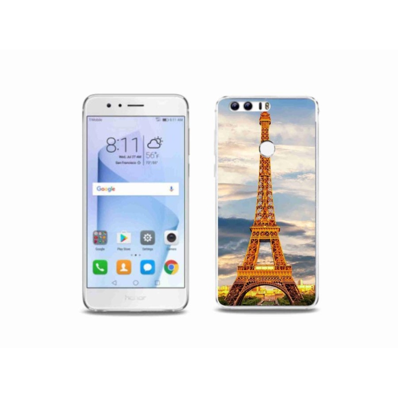 Gélové puzdro mmCase na mobil Honor 8 - Eiffelova veža 3