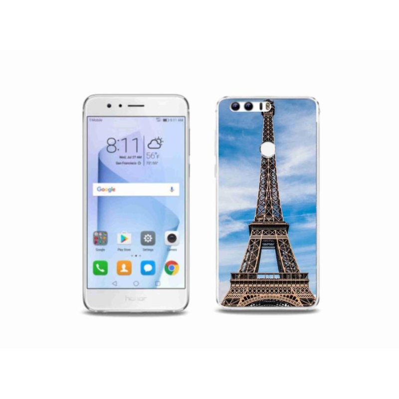 Gélové puzdro mmCase na mobil Honor 8 - Eiffelova veža 4