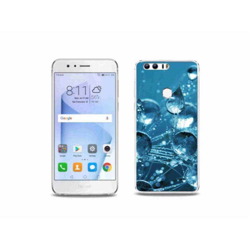Gélové puzdro mmCase na mobil Honor 8 - kvapky vody