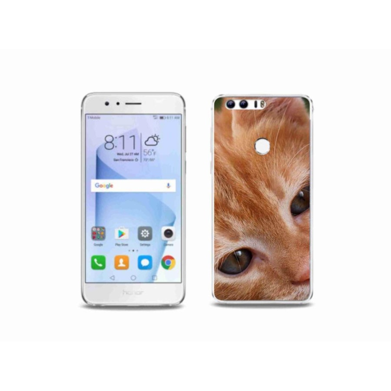 Gélové puzdro mmCase na mobil Honor 8 - ryšavé mačiatko