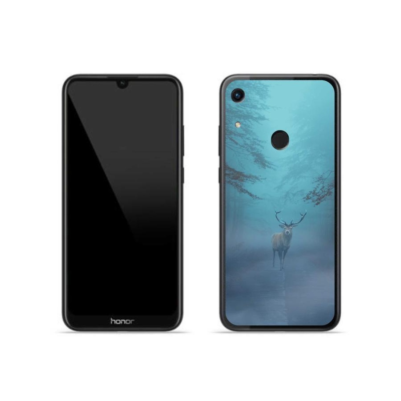 Gélové puzdro mmCase na mobil Honor 8A - jeleň v hmle