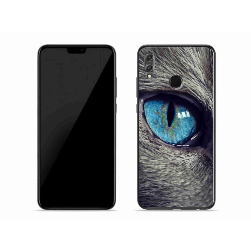 Gélové puzdro mmCase na mobil Honor 8X - modré mačacie oko