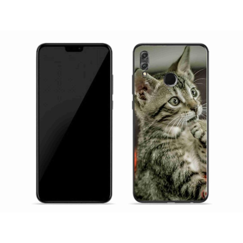 Gélové puzdro mmCase na mobil Honor 8X - roztomilá mačka
