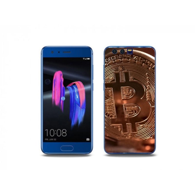 Gélové puzdro mmCase na mobil Honor 9 - Bitcoin