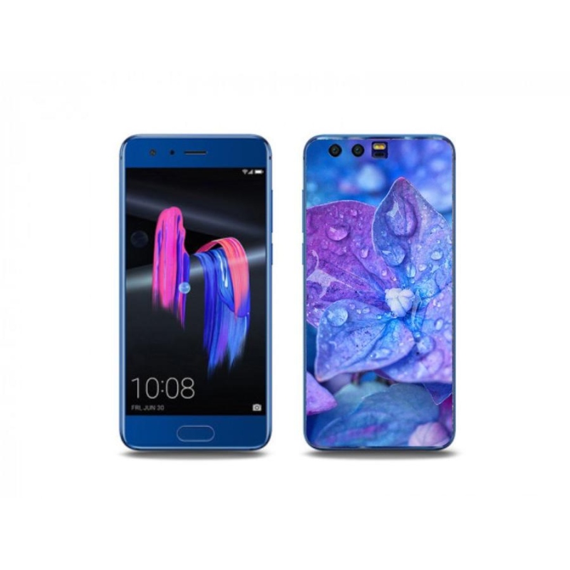 Gélové puzdro mmCase na mobil Honor 9 - fialový kvet