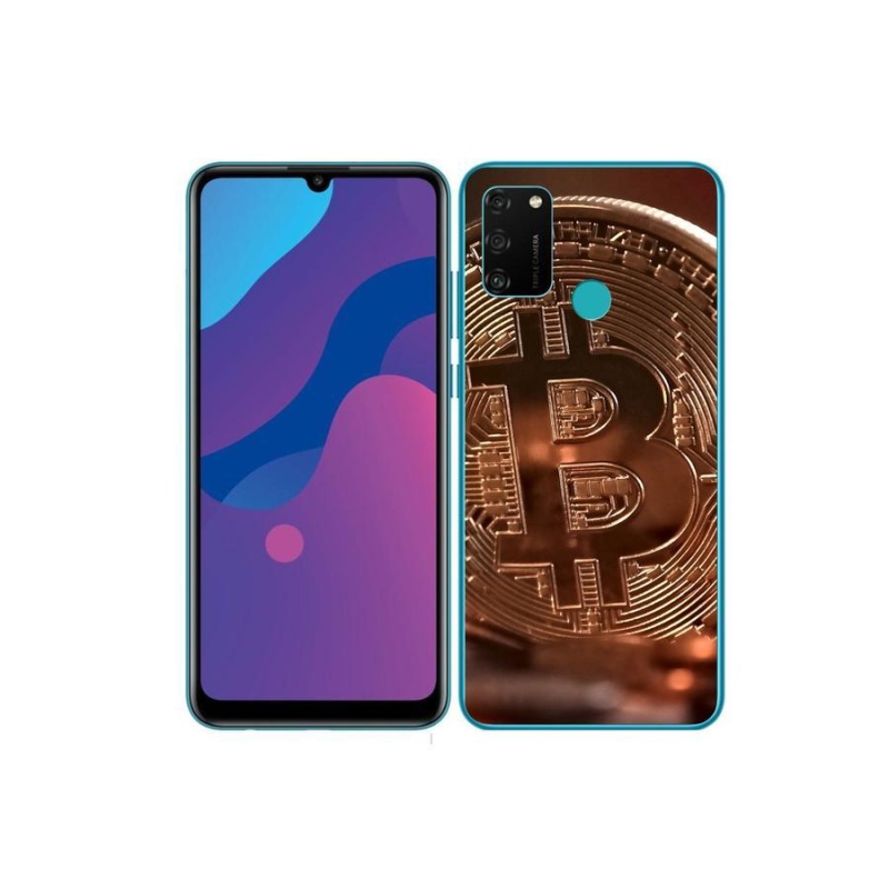 Gélové puzdro mmCase na mobil Honor 9A - Bitcoin