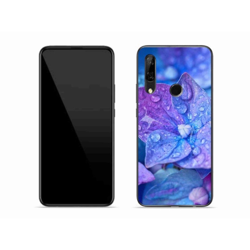 Gélové puzdro mmCase na mobil Honor 9X - fialový kvet