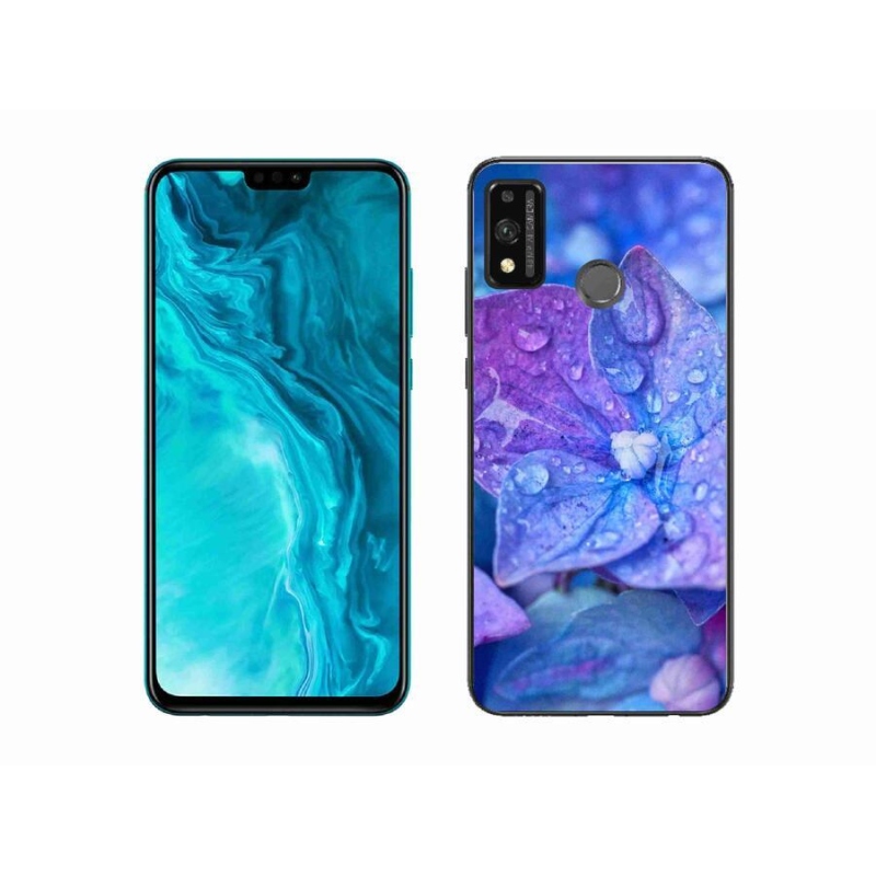 Gélové puzdro mmCase na mobil Honor 9X Lite - fialový kvet