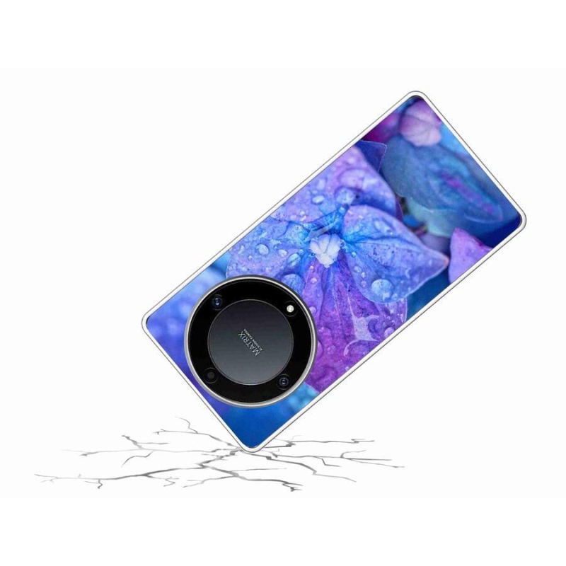 Gélové puzdro mmCase na mobil Honor Magic 5 Lite 5G - fialový kvet