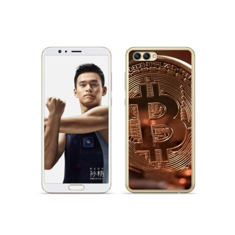 Gélové puzdro mmCase na mobil Honor View 10 - Bitcoin