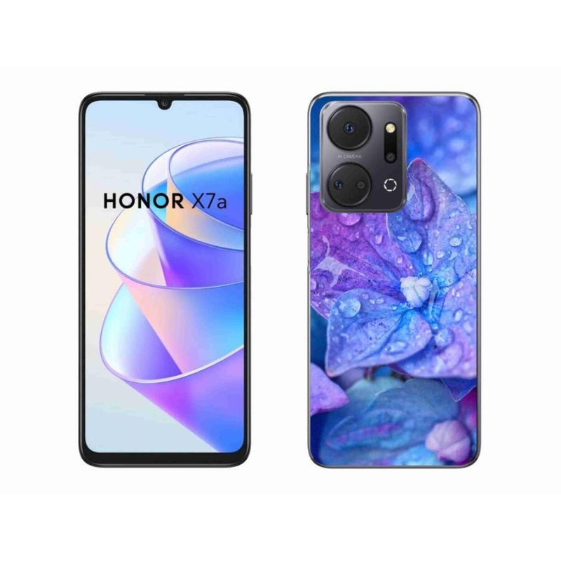 Gélové puzdro mmCase na mobil Honor X7a - fialový kvet