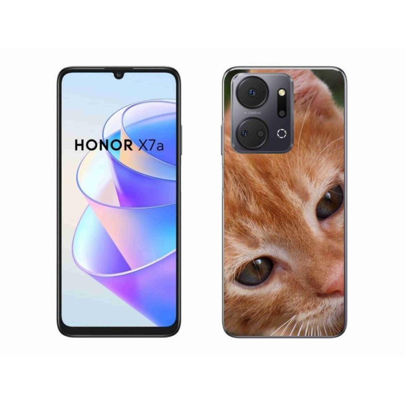 Gélové puzdro mmCase na mobil Honor X7a - ryšavé mačiatko