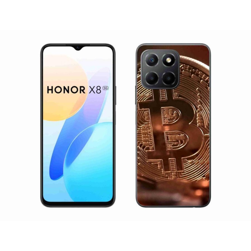 Gélové puzdro mmCase na mobil Honor X8 5G/Honor 70 Lite 5G - bitcoin