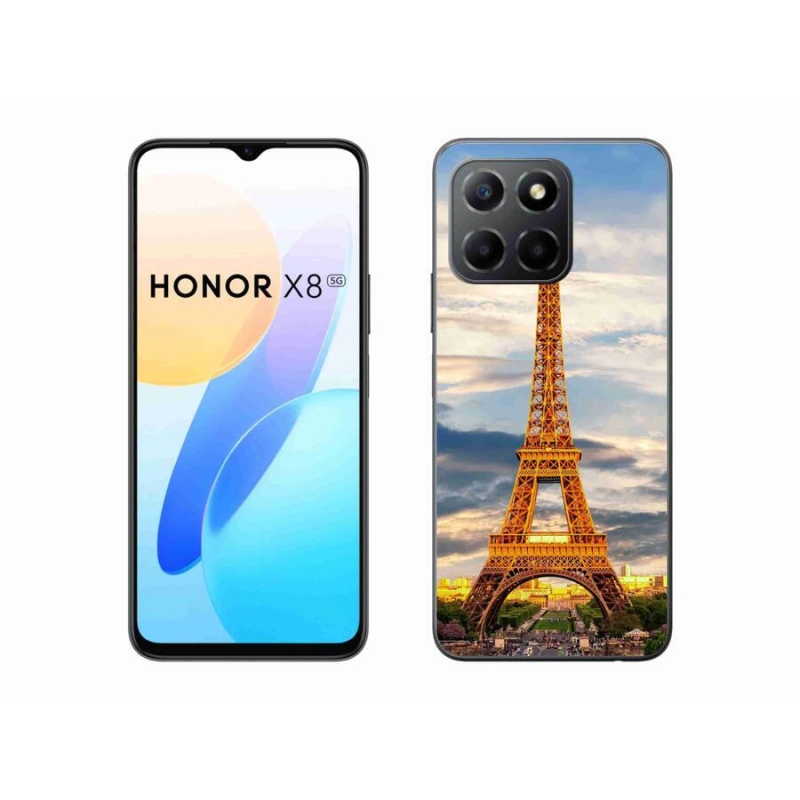 Gélové puzdro mmCase na mobil Honor X8 5G/Honor 70 Lite 5G - eiffelova veža 3