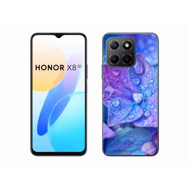 Gélové puzdro mmCase na mobil Honor X8 5G/Honor 70 Lite 5G - fialový kvet