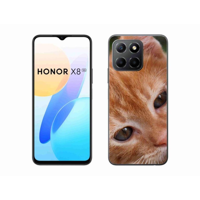 Gélové puzdro mmCase na mobil Honor X8 5G/Honor 70 Lite 5G - ryšavé mačiatko