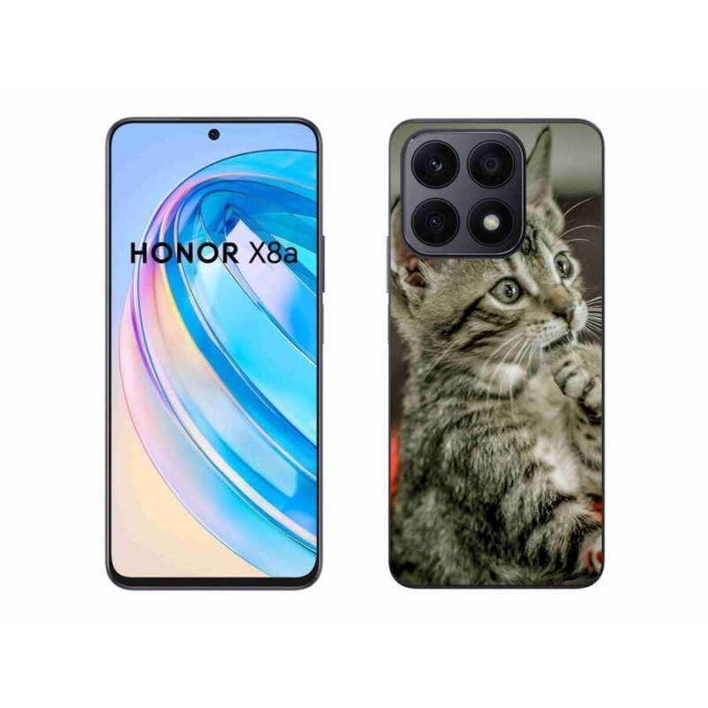 Gélové puzdro mmCase na mobil Honor X8a - roztomilá mačka