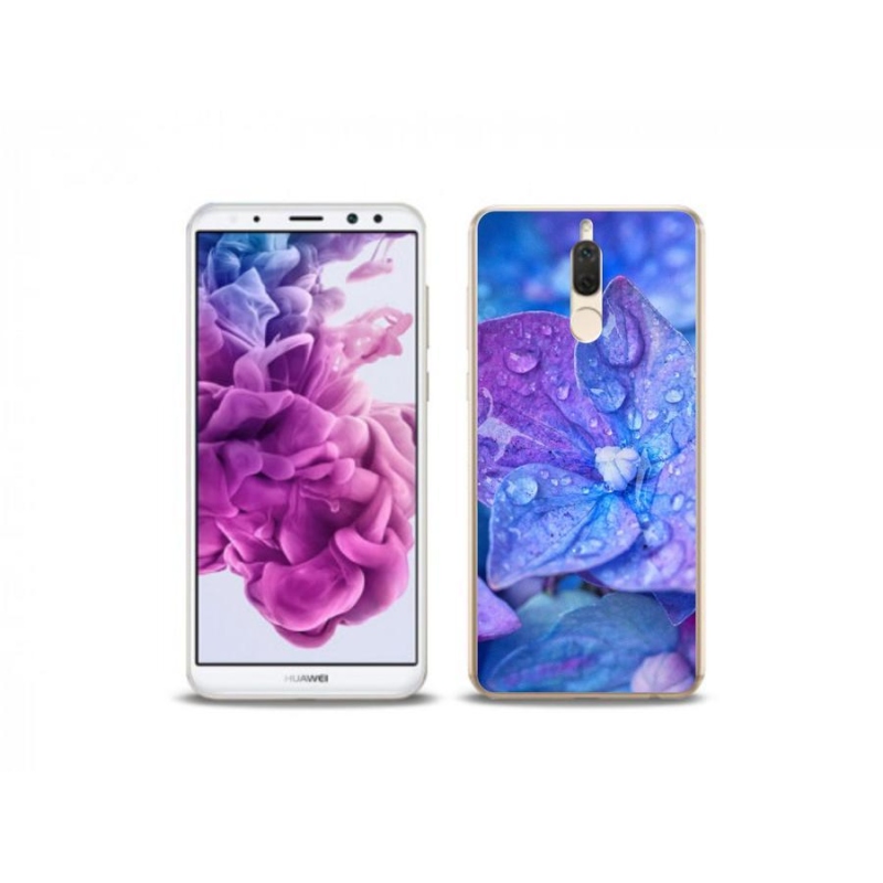 Gélové puzdro mmCase na mobil Huawei Mate 10 Lite - fialový kvet