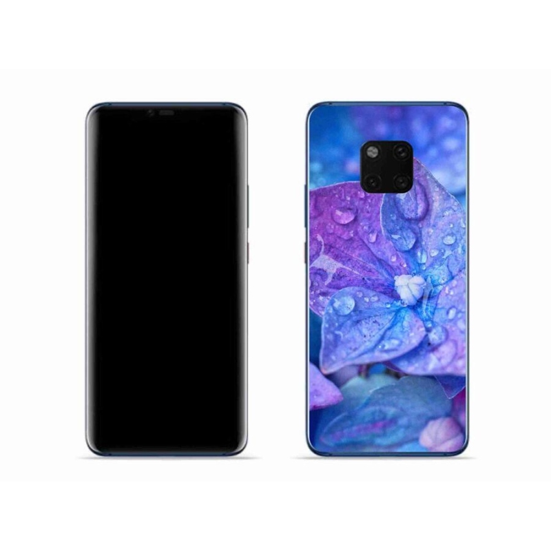 Gélové puzdro mmCase na mobil Huawei Mate 20 Pro - fialový kvet