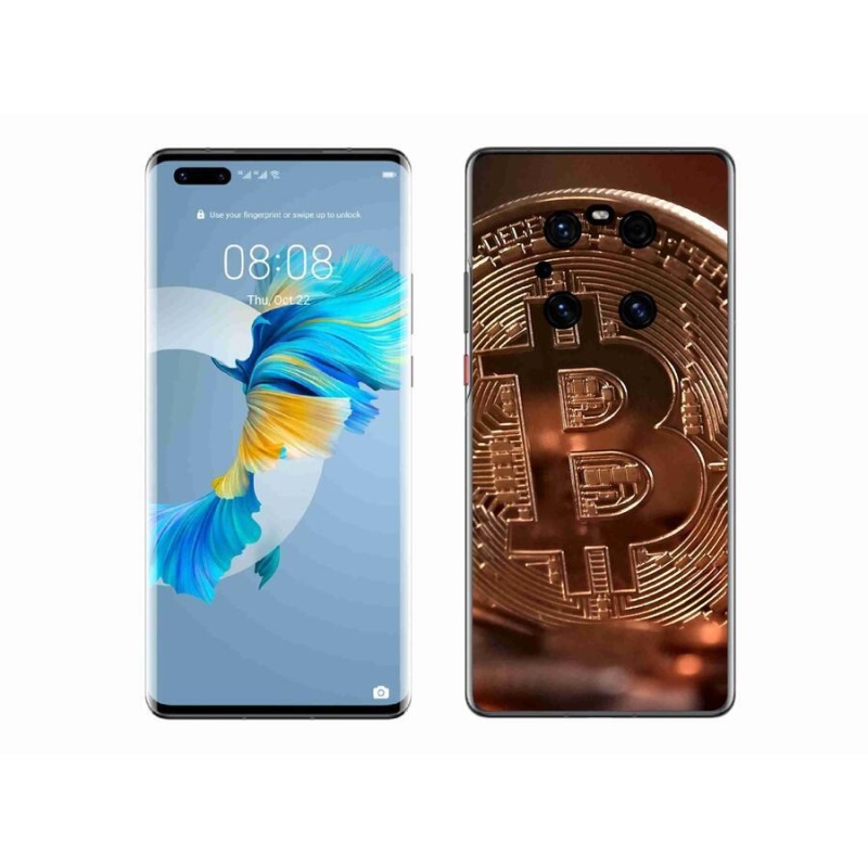 Gélové puzdro mmCase na mobil Huawei Mate 40 Pro - Bitcoin