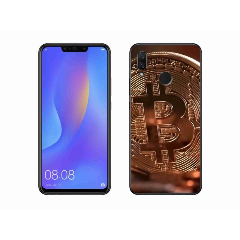 Gélové puzdro mmCase na mobil Huawei Nova 3i - Bitcoin