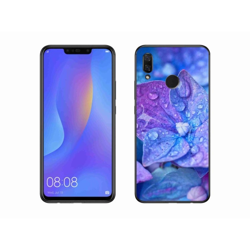 Gélové puzdro mmCase na mobil Huawei Nova 3i - fialový kvet