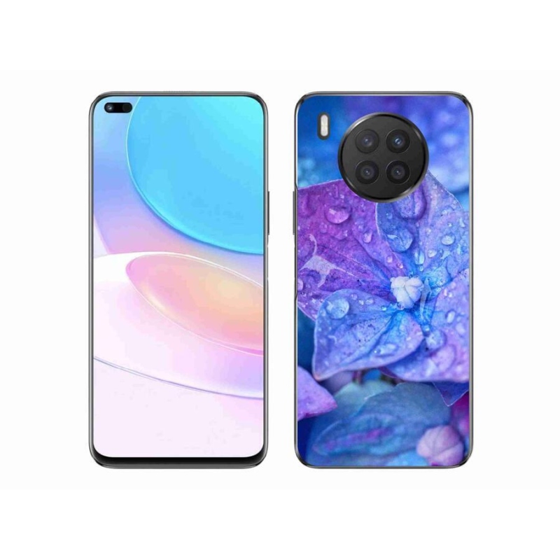 Gélové púzdro mmCase na mobil Huawei Nova 8i - fialový kvet