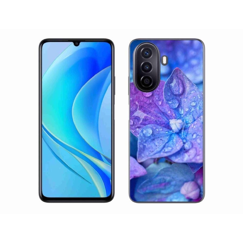 Gélové puzdro mmCase na mobil Huawei Nova Y70 - fialový kvet