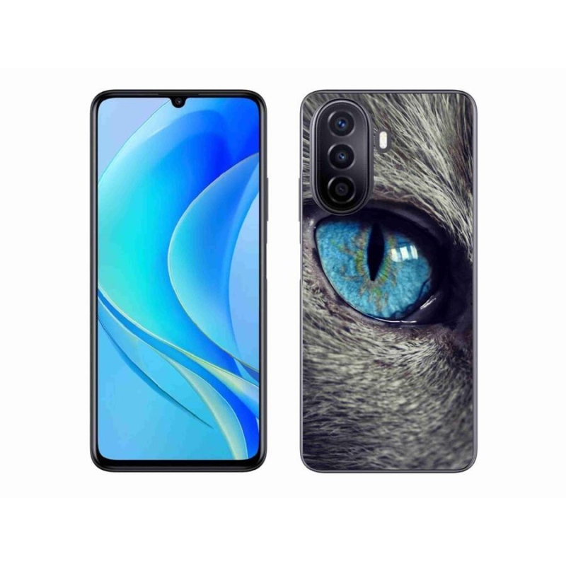 Gélové puzdro mmCase na mobil Huawei Nova Y70 - modré mačacie oko