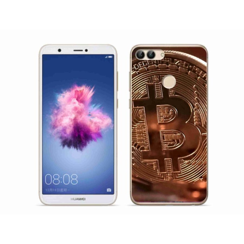 Gélové puzdro mmCase na mobil Huawei P Smart - Bitcoin