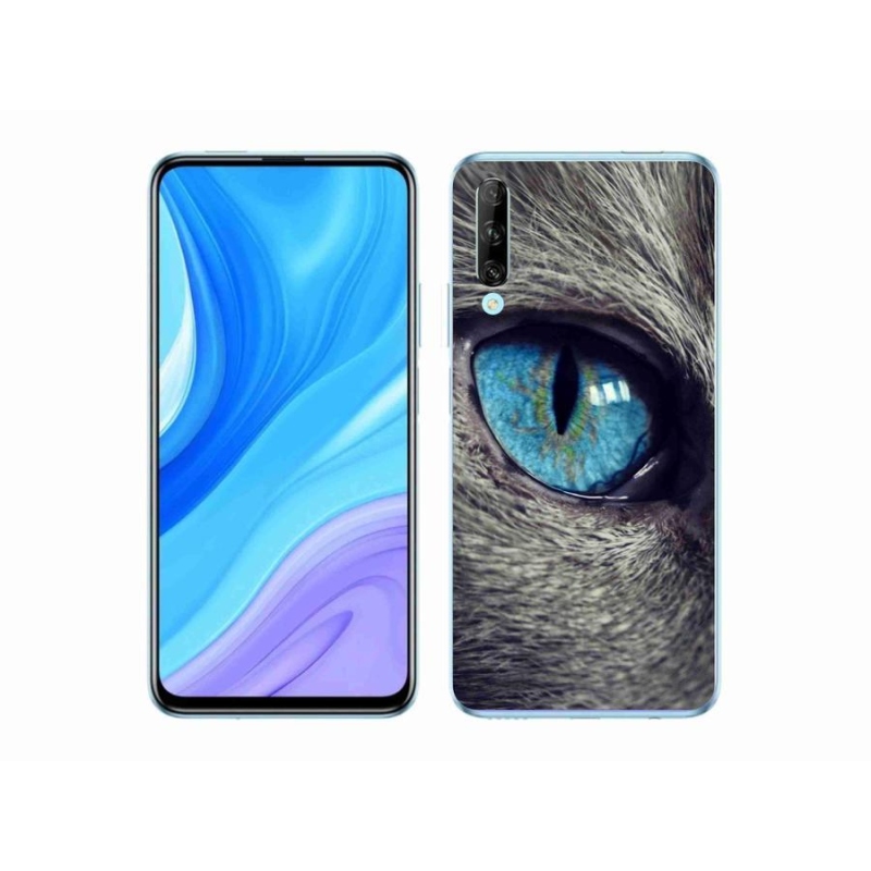 Gélové puzdro mmCase na mobil Huawei P Smart Pro (2019) - modré mačacie oko