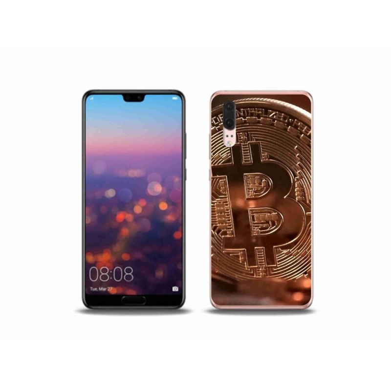 Gélové puzdro mmCase na mobil Huawei P20 - Bitcoin