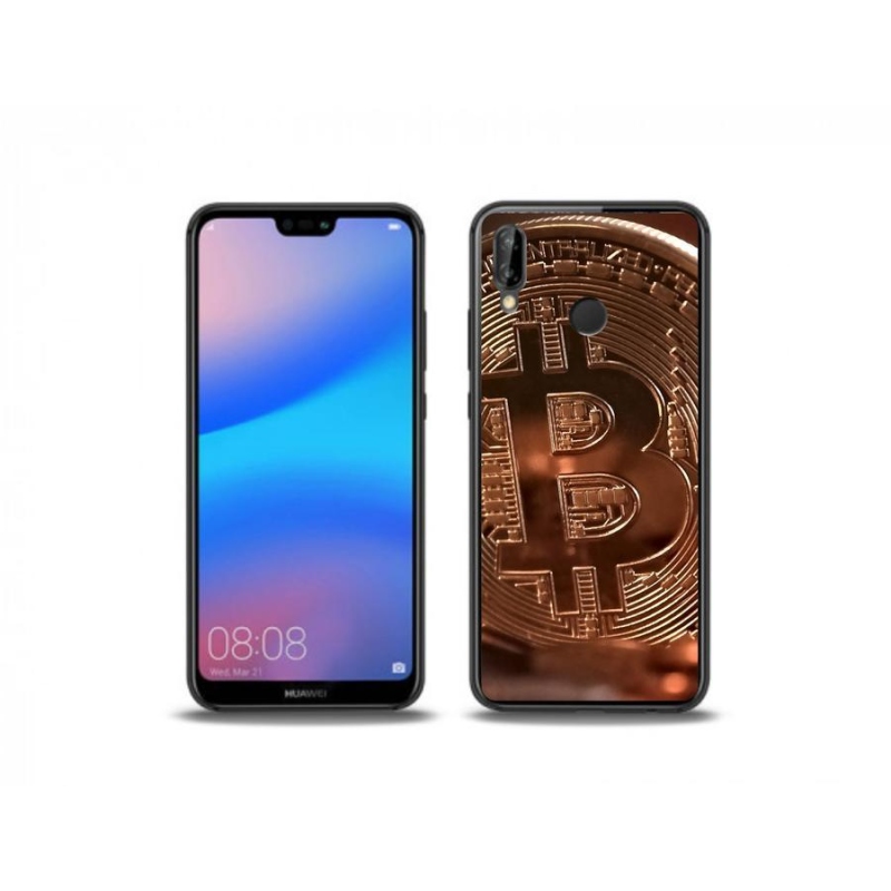 Gélové puzdro mmCase na mobil Huawei P20 Lite - Bitcoin