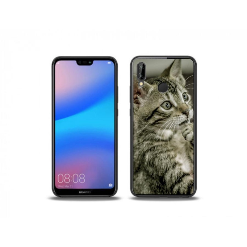 Gélové puzdro mmCase na mobil Huawei P20 Lite - roztomilá mačka