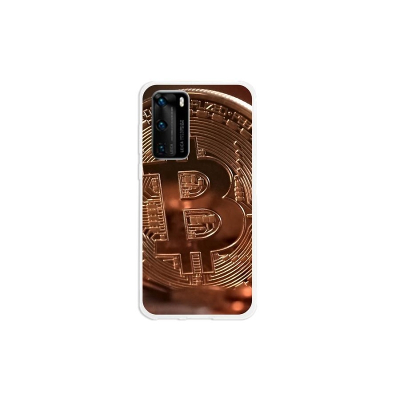 Gélové puzdro mmCase na mobil Huawei P40 - Bitcoin