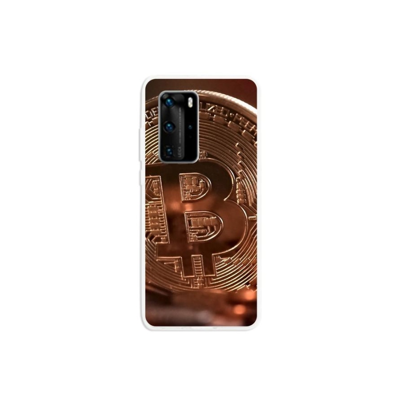 Gélové puzdro mmCase na mobil Huawei P40 Pro - Bitcoin