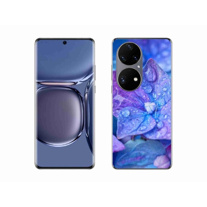 Gélové púzdro mmCase na mobil Huawei P50 Pro - fialový kvet