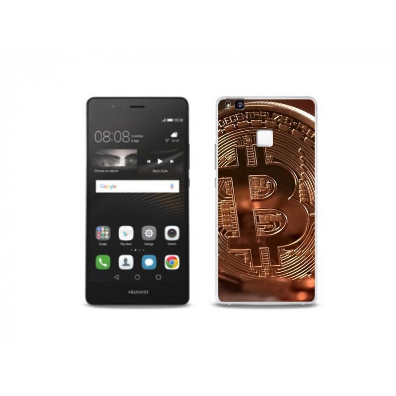 Gélové puzdro mmCase na mobil Huawei P9 Lite - Bitcoin