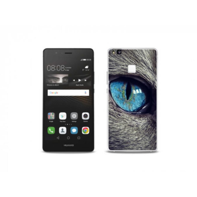 Gélové puzdro mmCase na mobil Huawei P9 Lite - modré mačacie oko