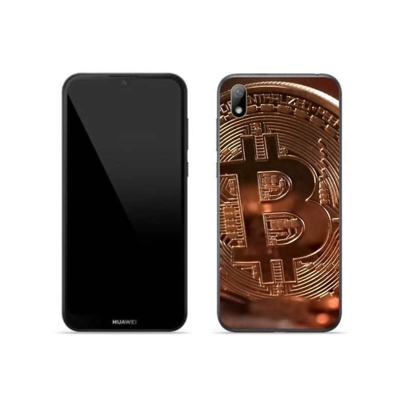 Gélové puzdro mmCase na mobil Huawei Y5 (2019) - Bitcoin