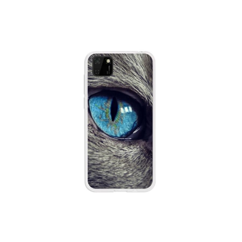 Gélové puzdro mmCase na mobil Huawei Y5p - modré mačacie oko