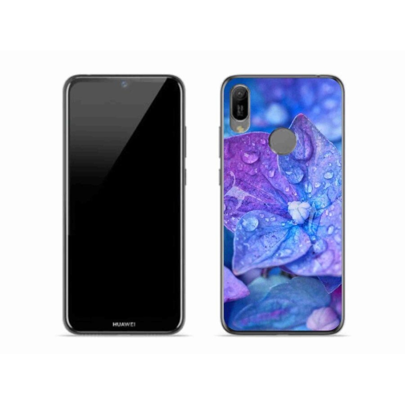 Gélové puzdro mmCase na mobil Huawei Y6 (2019) - fialový kvet