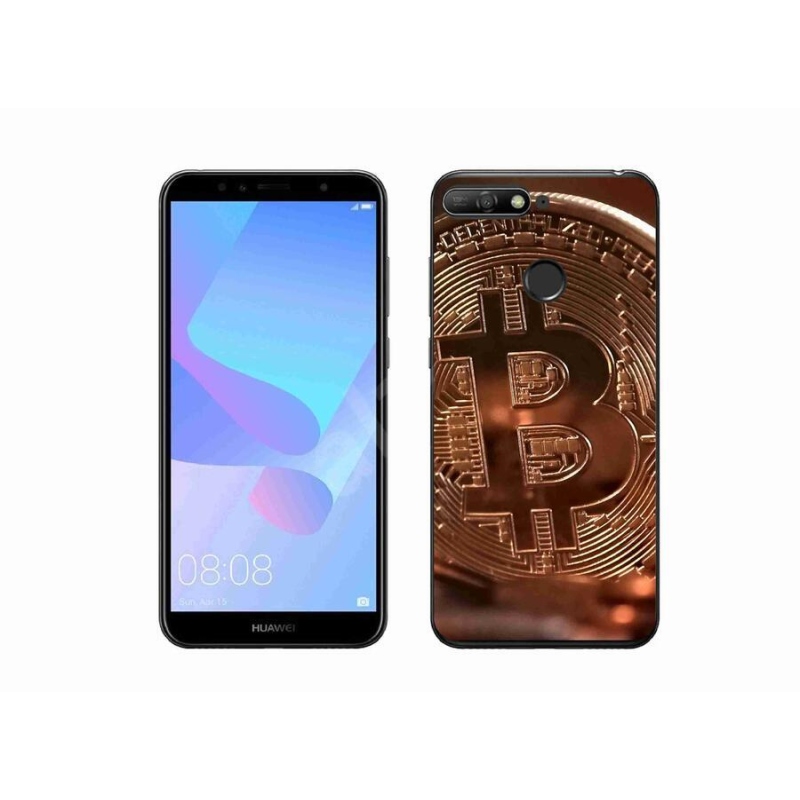 Gélové puzdro mmCase na mobil Huawei Y6 Prime 2018 - Bitcoin