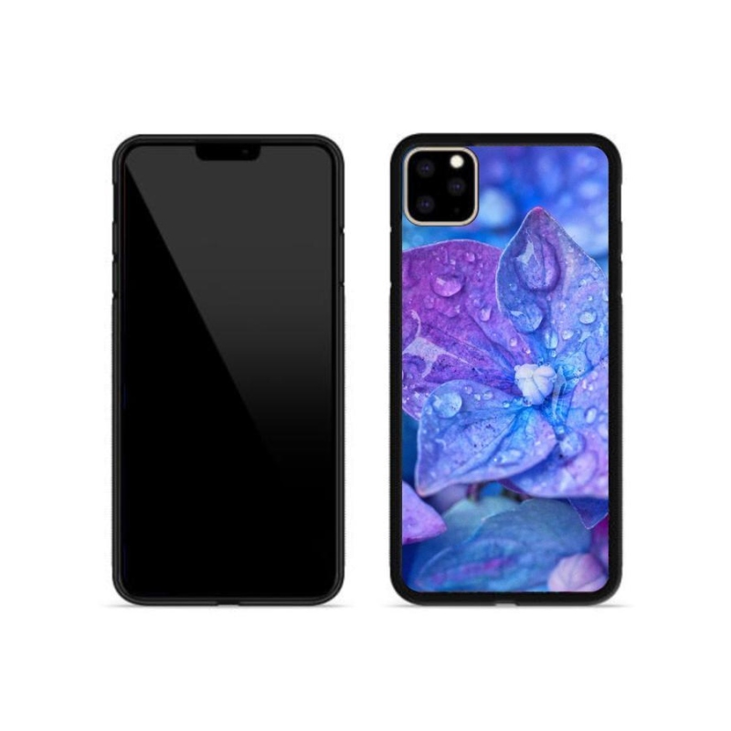 Gélové puzdro mmCase na mobil iPhone 11 Pro Max - fialový kvet