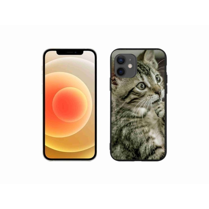 Gélové puzdro mmCase na mobil iPhone 12 mini- roztomilá mačka