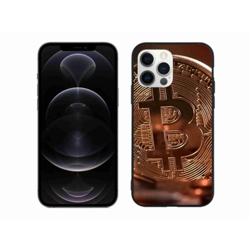 Gélové puzdro mmCase na mobil iPhone 12 Pro Max - Bitcoin