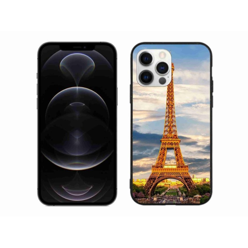 Gélové puzdro mmCase na mobil iPhone 12 Pro Max - Eiffelova veža 3