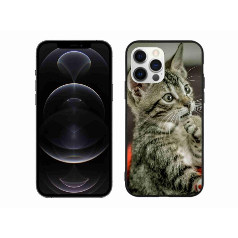 Gélové puzdro mmCase na mobil iPhone 12 Pro Max - roztomilá mačka