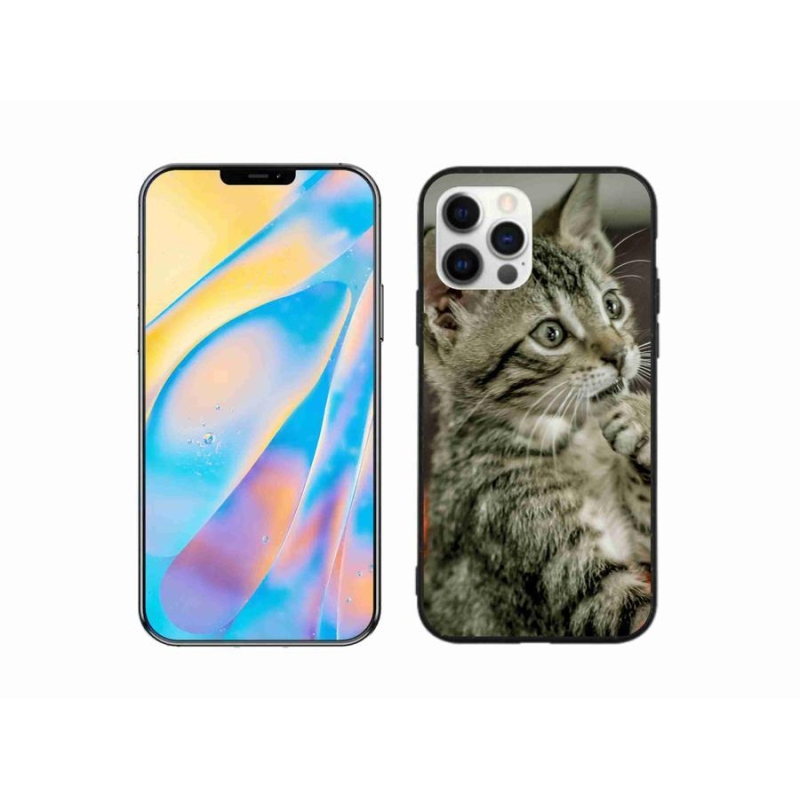 Gélové puzdro mmCase na mobil iPhone 12 Pro- roztomilá mačka
