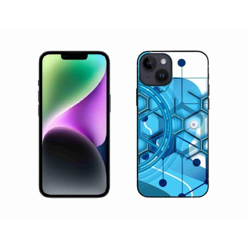Gélové puzdro mmCase na mobil iPhone 14 - abstraktný vzor 2